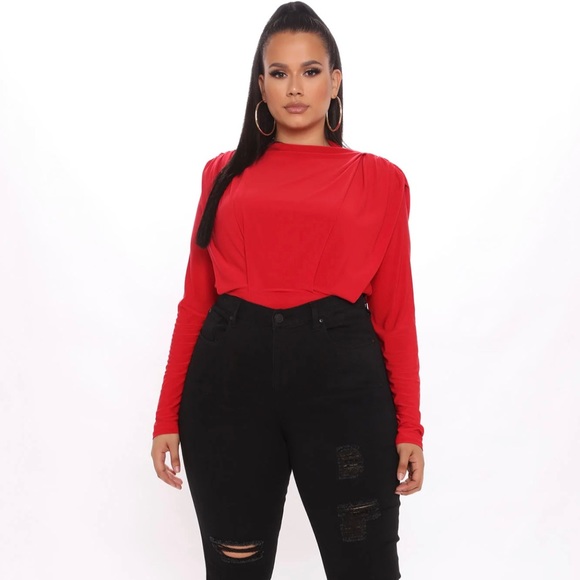 Leave an impression mock neck bodysuit. - Picture 3 of 3